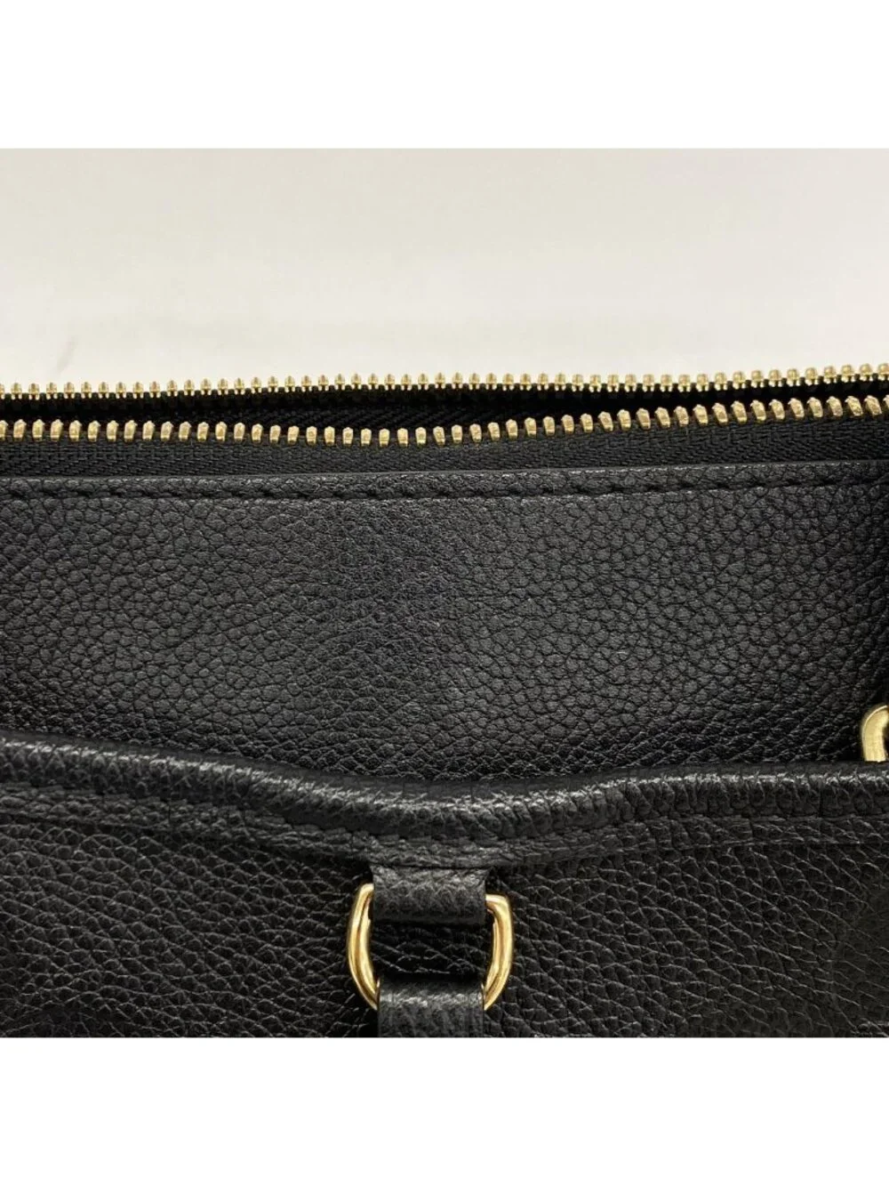 Louis Vuitton Handbag Monogram Empreinte Trianon MM Noir 2-Way Bag
